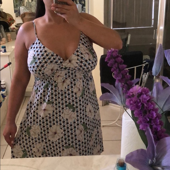 Blue & floral print dress - Picture 8 of 8